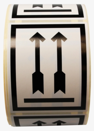 Sendproof® Label, Paper, Black Arrow, 80x100mm, White