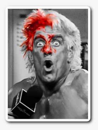 Wooooo Sticker - Ric Flair Blood Shirt