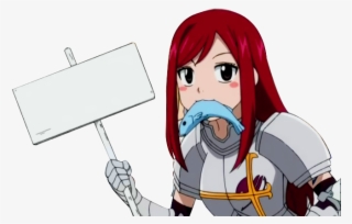 Erza Scarlet - Google Search - Anime Character With Sign