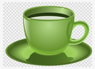 Green Coffee Cup Png Clipart Coffee Tea Cafe - Clipart Santa Claus Hat