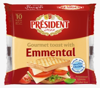 President Toast With Emmental 10 Slices - President Toast (emmental) Cheese Slices