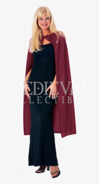 45 Inch Burgundy Panne Velvet Costume Cape - Rubie's Crimson Velvet Cape Costume Size Standard 16075