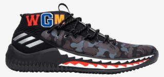 Bape X Dame 4 'black Camo' - Dame 4 Black Bape