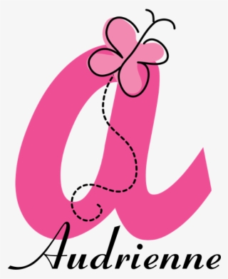 Favorite - Personalized Monogram Letter A Butterfly Note Card