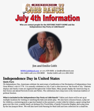 July 4 Information - Foot Care