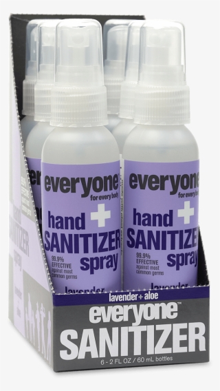Everyone Lavender & Aloe Hand Sanitizer Spray 6 Pack - Everyone Hand Sanitizer, Gel, Coconut + Lemon - 2 Fl
