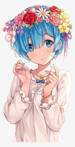 Rem Rezero Anime Kawaii Animesticker Animestickers - Chicas Anime Kawaii Png