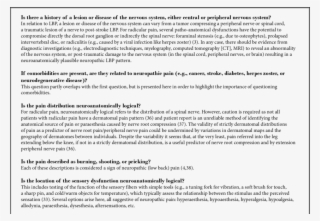 Screening The Criteria For Neuropathic Pain In Lbp - Poetry