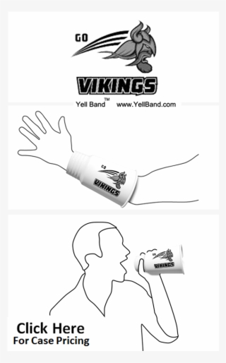 Vikings Gray Black Swoosh - Drawing