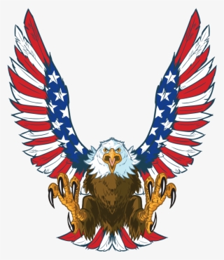 Mini Cornhole Patriotic Eagle Decals - American Bald Eagle Clipart
