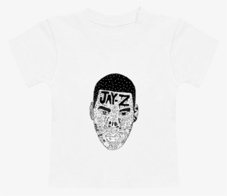 T Shirt Bébé Manches Courtes Jay Z Head Manches Courtes - Active Shirt