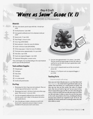 “white As Snow” Globe - Snow