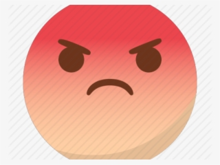 Mad Face Icon - Circle