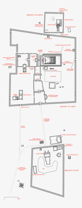 Of The Temples Of Karnak, Have All Made Possible This - Plan Świątyni Amona W Karnaku