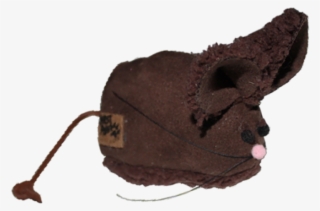 West Paw Design Barn Mouse Faux Suede Catnip Filled - Chocolate