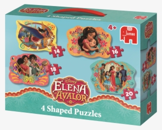 Disney - Disney Elena Of Avalor 4 In 1 Shaped Puzzles