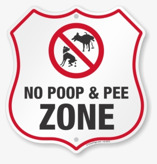 Dog Poop Shield Sign - Up After Your Dog