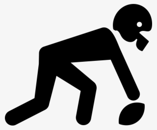 American Football Player Picking The Ball Comments - American Football Icon