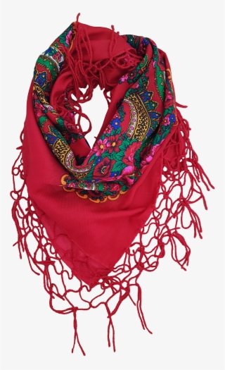 Red Scarf Folk - Scarf