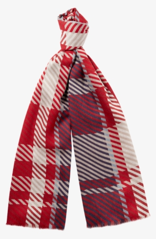 Callista Abstract Tartan Scarf - Aquascutum Callista Abstract Tartan Scarf
