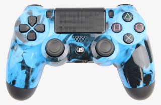 Blue Naughty Flames Playstation 4 Controller