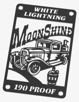 White Lightning Moonshine Truck Dxf Plasma File - Autocad Dxf