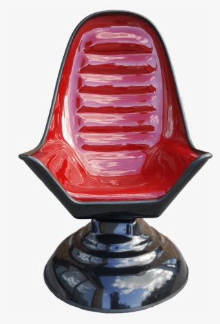 Retro Swivel Chair Red