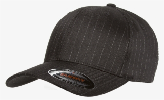 Loading Zoom - Flexfit Pinstripe Cap, Price/each - Black, Xl