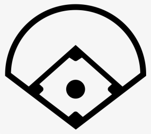 Baseball Diamond Template Printable - Softball Field Clipart Black And