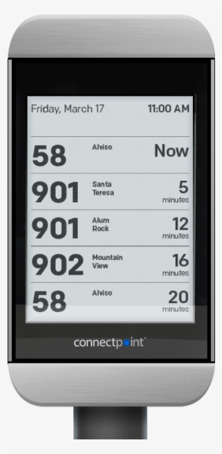 Solar Powered Digital Bus Stop Displaying Real Time - Bus Stop