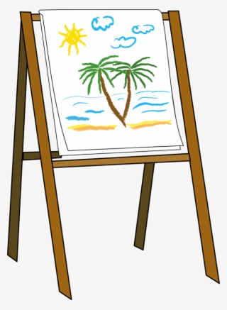 Art Easel Clipart - Clip Art Paint Easel