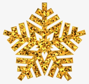 Free Png Gold Snowflake Decorative Png Images Transparent - Portable Network Graphics