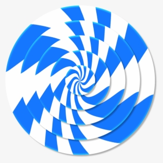 Swirl Spiral 3d - Blue Swirl Optical Illusion Earrings, Women's, Pale
