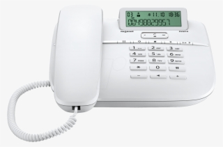 Telephone, With Cord, White Gigaset Communications - Schnurgebundenes Telefon Weiß Mit Anrufbeantworter