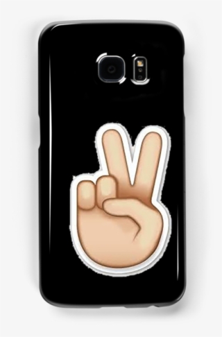 "peace Sign Emoji " Samsung Galaxy Cases & Skins By - Capinha Para Iphone 6 Plus Capa Traseira Rígida Pc