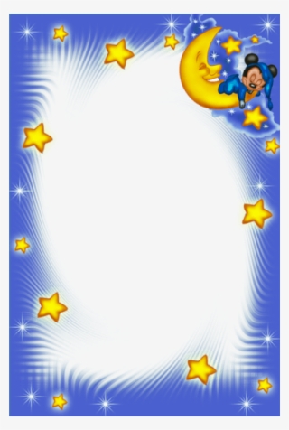 Free Png Good Night Kids Png Blue Frame Png Images - Good Night Photo Frame