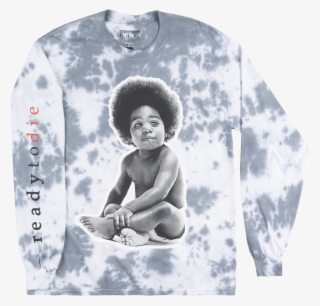 Biggie Smalls Notorious Big Long Sleeve Shirt Tie Dye - Notorious Big- Ready To Die Maxi Poster