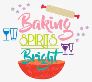 Freeuse Stock Spirits Bright My Darling - Baking Spirits Bright Text