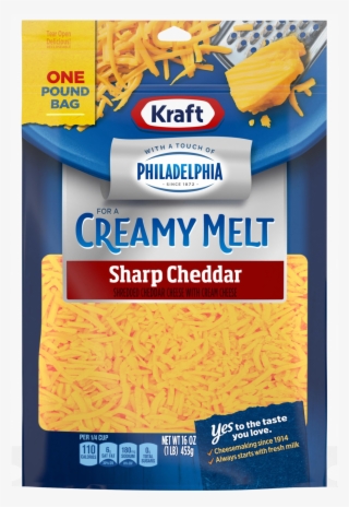 Kraft Shredded Sharp Cheddar Cheese With Cream Cheese - Kraft Creamy Melt Cheddar