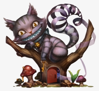 495 魔郡咧齒貓smiling Cheshire Cat - Cartoon