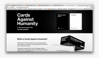 Cards For Humanity's Website Is It's Store Front, It's