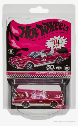 Rlc Exclusive Collectors Convention Batman Classic - Pink Batmobile Hot Wheels