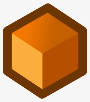 Icon Cube Orange Png Image - Yellow Cube Icon