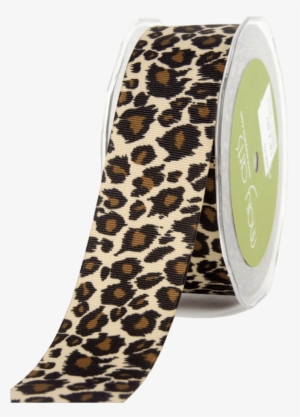Cheetah Print Ribbon - May Arts - Animal Print Grosgrain Ribbon 1 - 1 X 25