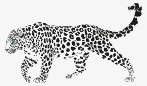 Blue Leopard - Leopard Laying Down Vector