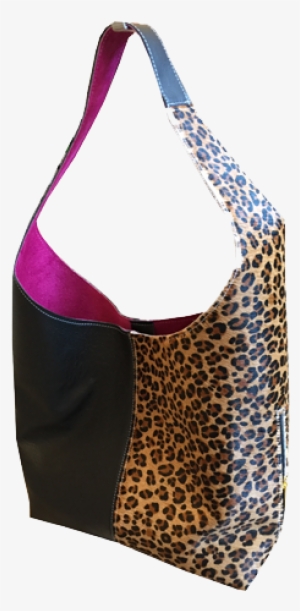 Leopard Harlequin Hobo Bag - Animal Print