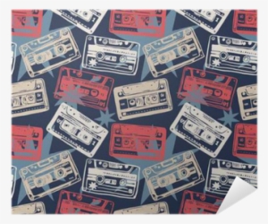 Vector With Vintage Cassettes, Tapes, Old Music - Music