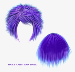 Short Hair Transparent Png - Purple Hair Png