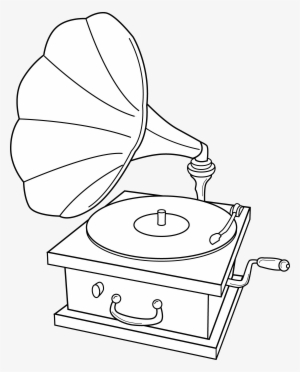 Coloring Page Of Hearts Best Color Pages Hearts For - Old Record Player Clipart