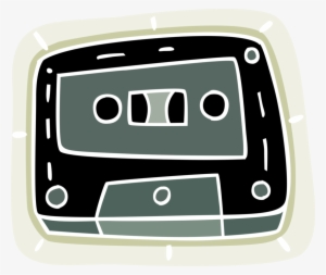 Vector Illustration Of Audio Entertainment Analog Cassette